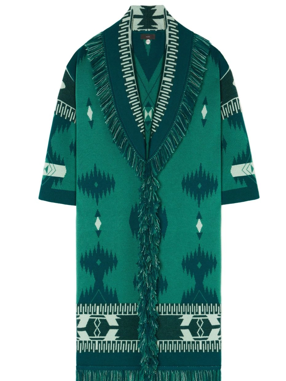 Affordable virgin-wool Women Alanui cardigan patterned-jacquard 0820